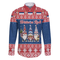 Serbia Christmas Family Matching Short Sleeve Bodycon Dress and Hawaiian Shirt Hristos Se Rodi Gnome - Wonder Print Shop