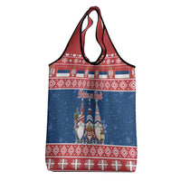 Serbia Christmas Grocery Bag Hristos Se Rodi Gnome - Wonder Print Shop