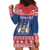 Serbia Christmas Hoodie Dress Hristos Se Rodi Gnome - Wonder Print Shop