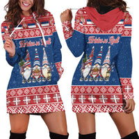 Serbia Christmas Hoodie Dress Hristos Se Rodi Gnome - Wonder Print Shop