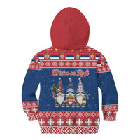 Serbia Christmas Kid Hoodie Hristos Se Rodi Gnome - Wonder Print Shop