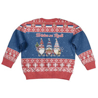 Serbia Christmas Kid Ugly Christmas Sweater Hristos Se Rodi Gnome - Wonder Print Shop