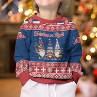 Serbia Christmas Kid Ugly Christmas Sweater Hristos Se Rodi Gnome - Wonder Print Shop