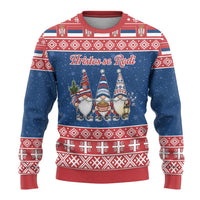 Serbia Christmas Ugly Christmas Sweater Hristos Se Rodi Gnome - Wonder Print Shop
