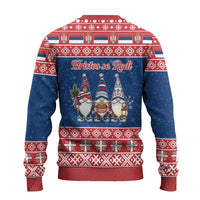 Serbia Christmas Ugly Christmas Sweater Hristos Se Rodi Gnome - Wonder Print Shop