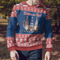 Serbia Christmas Ugly Christmas Sweater Hristos Se Rodi Gnome - Wonder Print Shop