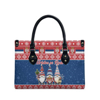 Serbia Christmas Leather Bag Hristos Se Rodi Gnome - Wonder Print Shop