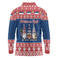 Serbia Christmas Long Sleeve Polo Shirt Hristos Se Rodi Gnome - Wonder Print Shop