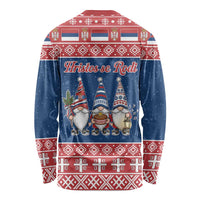 Serbia Christmas Long Sleeve Shirt Hristos Se Rodi Gnome - Wonder Print Shop