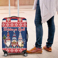 Serbia Christmas Luggage Cover Hristos Se Rodi Gnome - Wonder Print Shop