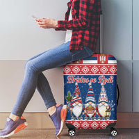 Serbia Christmas Luggage Cover Hristos Se Rodi Gnome - Wonder Print Shop