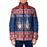 Serbia Christmas Padded Jacket Hristos Se Rodi Gnome - Wonder Print Shop