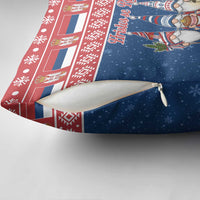 Serbia Christmas Pillow Cover Hristos Se Rodi Gnome - Wonder Print Shop