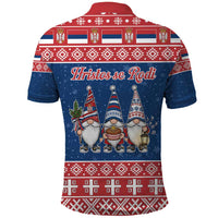 Serbia Christmas Polo Shirt Hristos Se Rodi Gnome - Wonder Print Shop