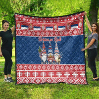 Serbia Christmas Quilt Hristos Se Rodi Gnome - Wonder Print Shop