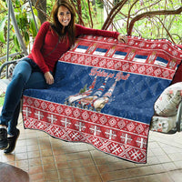 Serbia Christmas Quilt Hristos Se Rodi Gnome - Wonder Print Shop