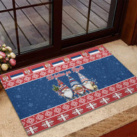 Serbia Christmas Rubber Doormat Hristos Se Rodi Gnome - Wonder Print Shop