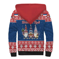 Serbia Christmas Sherpa Hoodie Hristos Se Rodi Gnome - Wonder Print Shop