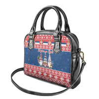 Serbia Christmas Shoulder Handbag Hristos Se Rodi Gnome - Wonder Print Shop