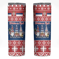 Serbia Christmas Skinny Tumbler Hristos Se Rodi Gnome - Wonder Print Shop