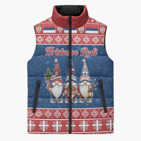 Serbia Christmas Sleeveless Puffer Jacket Hristos Se Rodi Gnome - Wonder Print Shop