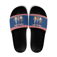Serbia Christmas Slide Sandals Hristos Se Rodi Gnome - Wonder Print Shop