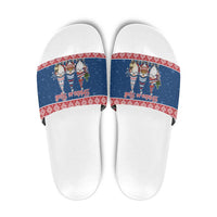 Serbia Christmas Slide Sandals Hristos Se Rodi Gnome - Wonder Print Shop