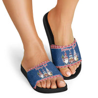 Serbia Christmas Slide Sandals Hristos Se Rodi Gnome - Wonder Print Shop