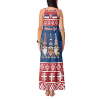 Serbia Christmas Tank Maxi Dress Hristos Se Rodi Gnome - Wonder Print Shop