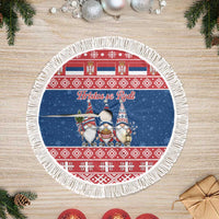 Serbia Christmas Tree Skirt Hristos Se Rodi Gnome - Wonder Print Shop