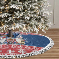 Serbia Christmas Tree Skirt Hristos Se Rodi Gnome - Wonder Print Shop