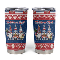 Serbia Christmas Tumbler Cup Hristos Se Rodi Gnome - Wonder Print Shop