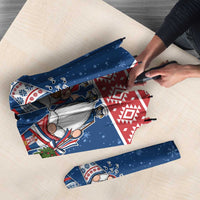 Serbia Christmas Umbrella Hristos Se Rodi Gnome - Wonder Print Shop