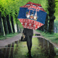 Serbia Christmas Umbrella Hristos Se Rodi Gnome - Wonder Print Shop