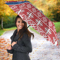 Serbia Christmas Umbrella Hristos Se Rodi Gnome - Wonder Print Shop