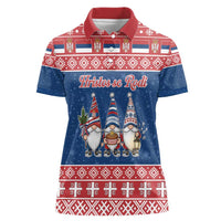 Serbia Christmas Women Polo Shirt Hristos Se Rodi Gnome - Wonder Print Shop