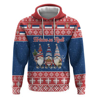 Serbia Christmas Zip Hoodie Hristos Se Rodi Gnome - Wonder Print Shop