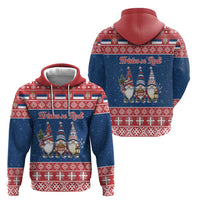 Serbia Christmas Zip Hoodie Hristos Se Rodi Gnome - Wonder Print Shop
