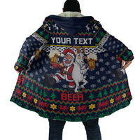 Personalized Merionethshire Wales Christmas Cloak Beer and Goat Santa Design - Wonder Print Shop
