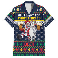 Personalized Merionethshire Wales Christmas Family Matching Tank Maxi Dress and Hawaiian Shirt Beer and Goat Santa Design - Wonder Print Shop