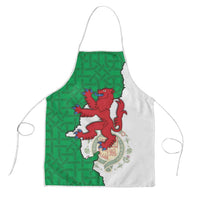 Montgomeryshire Wales Apron Map and Emblem Celtic Style - Wonder Print Shop