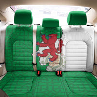 Montgomeryshire Wales Back Car Seat Cover Map and Emblem Celtic Style - Wonder Print Shop