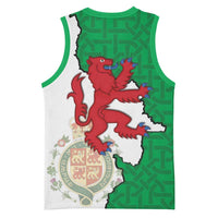 Montgomeryshire Wales Basketball Jersey Map and Emblem Celtic Style - Wonder Print Shop
