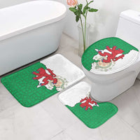 Montgomeryshire Wales Bathroom Set Map and Emblem Celtic Style - Wonder Print Shop