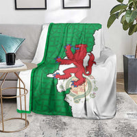 Montgomeryshire Wales Blanket Map and Emblem Celtic Style - Wonder Print Shop