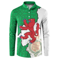 Montgomeryshire Wales Button Sweatshirt Map and Emblem Celtic Style - Wonder Print Shop