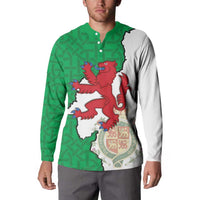 Montgomeryshire Wales Button Sweatshirt Map and Emblem Celtic Style - Wonder Print Shop