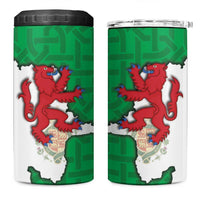 Montgomeryshire Wales 4 in 1 Can Cooler Tumbler Map and Emblem Celtic Style - Wonder Print Shop