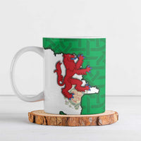 Montgomeryshire Wales Ceramic Mug Map and Emblem Celtic Style - Wonder Print Shop