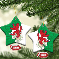 Montgomeryshire Wales Ceramic Ornament Map and Emblem Celtic Style - Wonder Print Shop